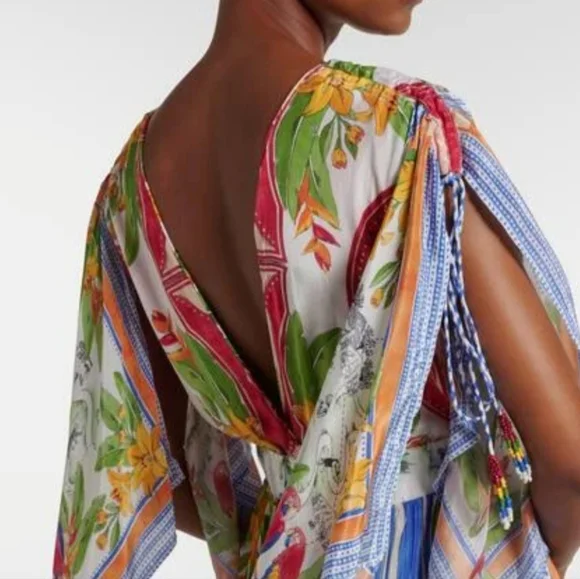 FARM Rio Destination Scarf Midi Dress